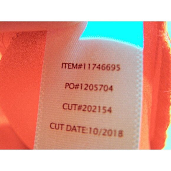 Torrid Bright Coral Orange Zipper Front Thin Strap Tank Top Flare Bottom Sz 0 L - Picture 12 of 12